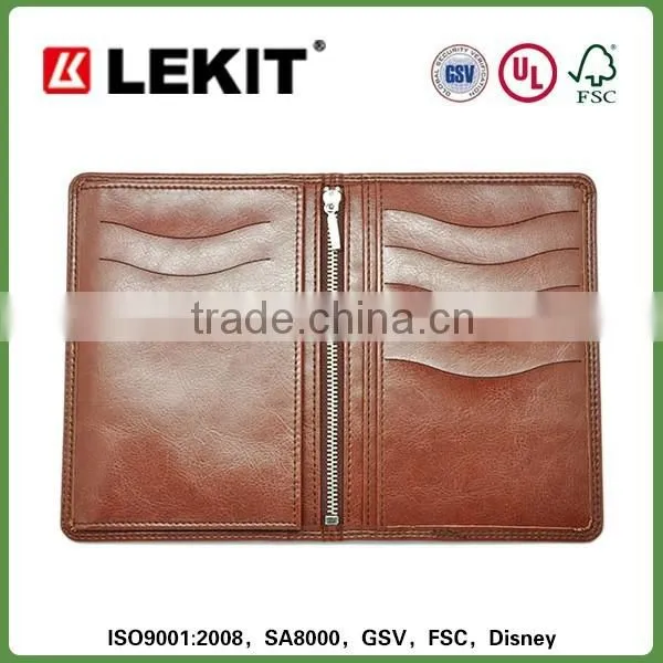 Leather Passport Case With Zipper Pouch photo-6
