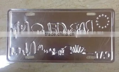 Customized Embossed License Plate, Metal Plate, Metal Sign photo-4