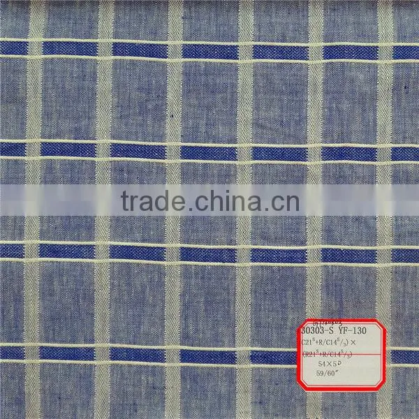 Yarn Dyed Ramie Cotton Interwoven Fabric