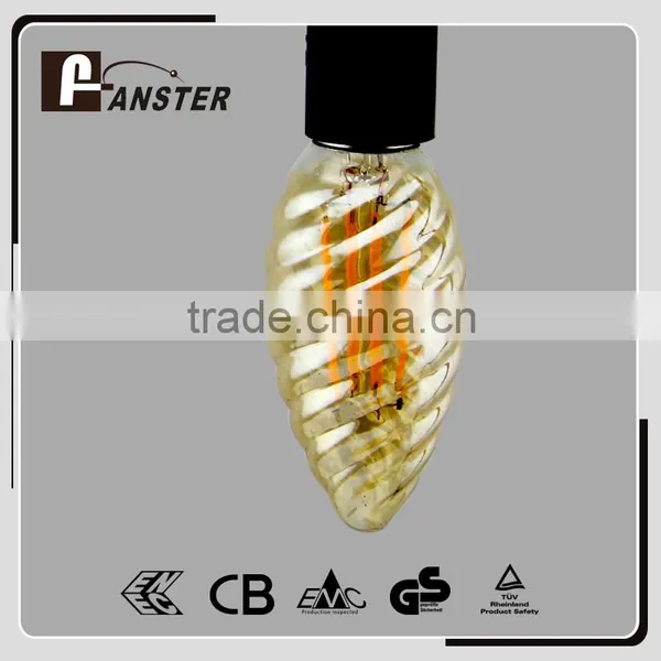 Clear Housing E27 Dimmable LED Filament Bulb C35 4w E14 B22 photo-4