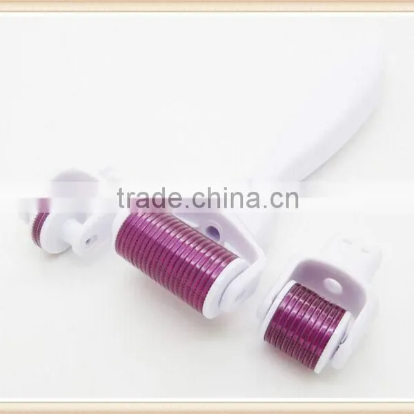 0.3mm Changeable Heads 3 In 1 Functions Microneedle Derma Roller 0.5mm Rolling System For Skin Care Derma Roller Stretch Mark Removal0.2mm photo-3