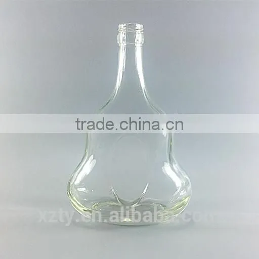 glass brandy bottle