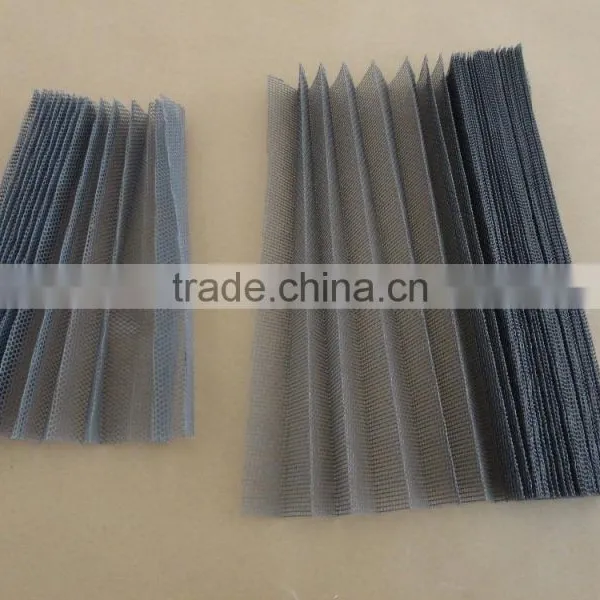 YS Manufacturer Pleated Fiberglass Window Screen/ Polyester Plisse Incect Screen/fold Mosquito Screen Net photo-3