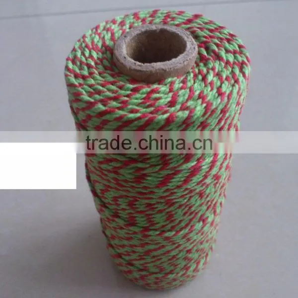 Lemon Green White Cotton Baker Twine for Gift Packing photo-5