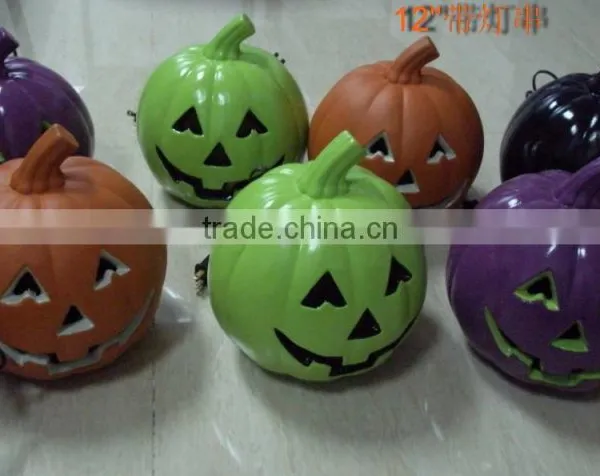 OEM Blow Molding Plastic Halloween Pumpkin PE Led Light up Halloween Pumpkin for Sale Huizhou Factory photo-6