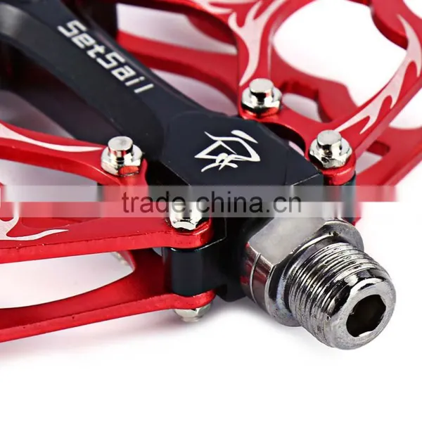 2 Pcs SETSAIL 013 Mountain Bike Bicycle Pedals Ultra-light Bearing Pedals Suitable for Fixed Gear 3 Colors Bicycle Accessories photo-6