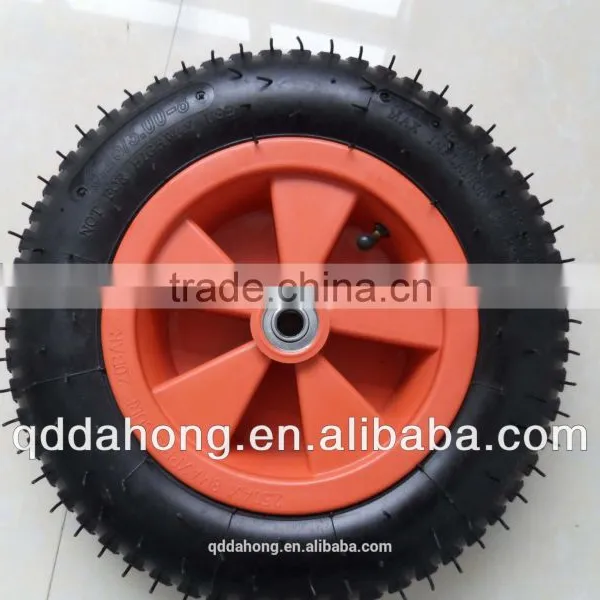 Rubber Tyre With Plastic Rim for Wheelbarrow 3.50-8 photo-2