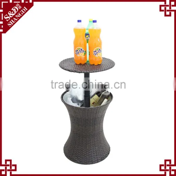 Innovative Hotel Swimming Pool Use Rattan Ice Bucket for Birtherday Party photo-2