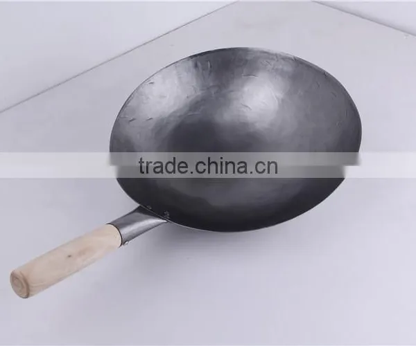 Kitchen Utensils 12 13 14 15 16 Inch Carbon Steel Mini Wok photo-2