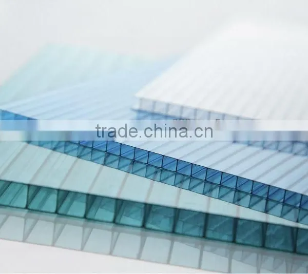 4-18mm UV-protection Red Polycarbonate Hollow Sheet photo-3