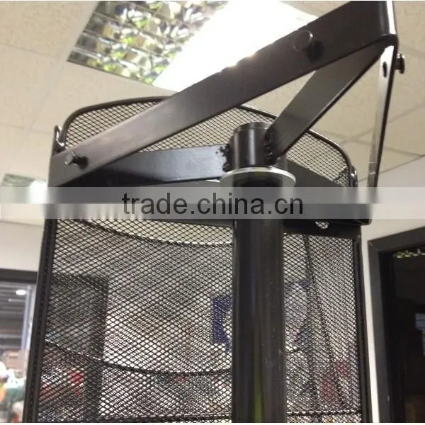Floor Standing 3-Side Rotating Wire Mesh Leaflet Rack photo-2