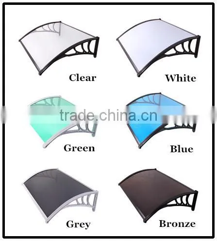 YP60200 23.6X78in Clear Polycarbonate(plastic Bracket Awning) NEW DIY Door Canopies For Front Door Patio Rain Cover photo-6