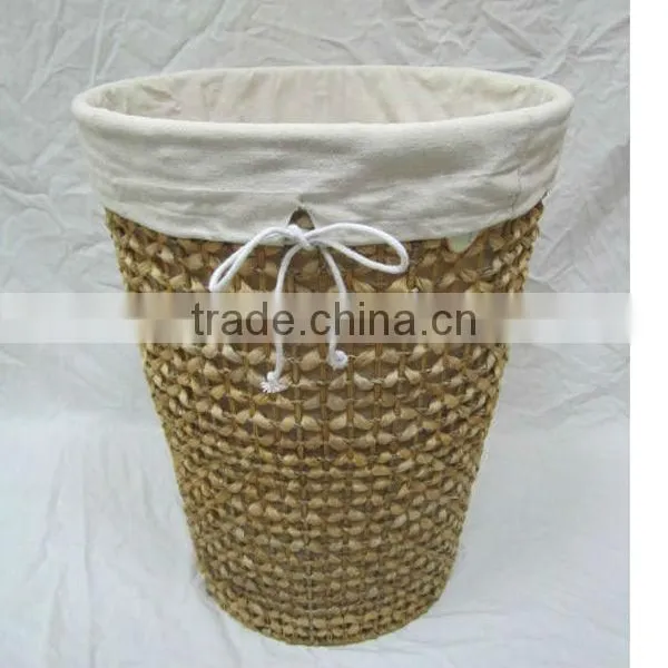 Cheap Water Hyacinth Washable Laundry Hamper