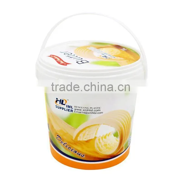 1L/35oz Thin Wall IML Plastic Injection Ice Cream Drum With Tamper Evident and Handle,Dairy Product Packaging Container photo-6