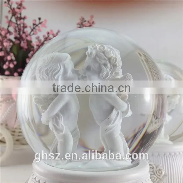 New Products Resin Angel Baby Crystal Ball With Light photo-3