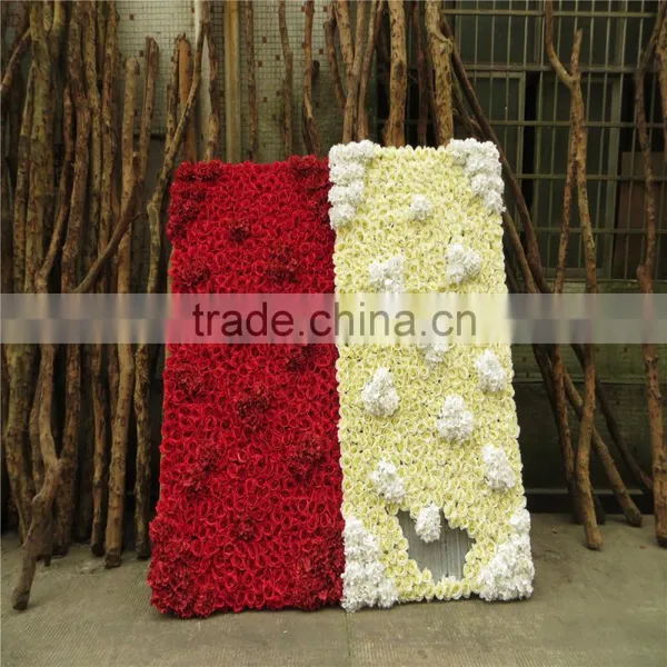 SJ0062204 Hot Sale Artificial Artificial Flower Wall for Weeding Decoration photo-2