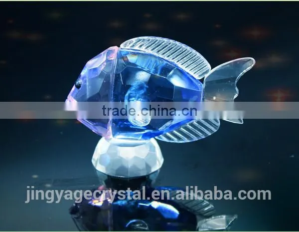Colorful Transparent Crystal Seafish Model With Base as Crystal Anniversary Gifts or Delicate Wedding Gifts photo-2