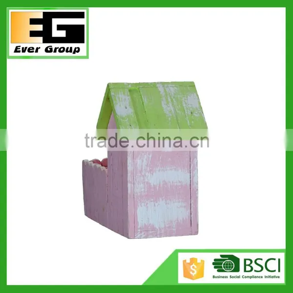 Wooden House Shape Garden Planters /Green House photo-5