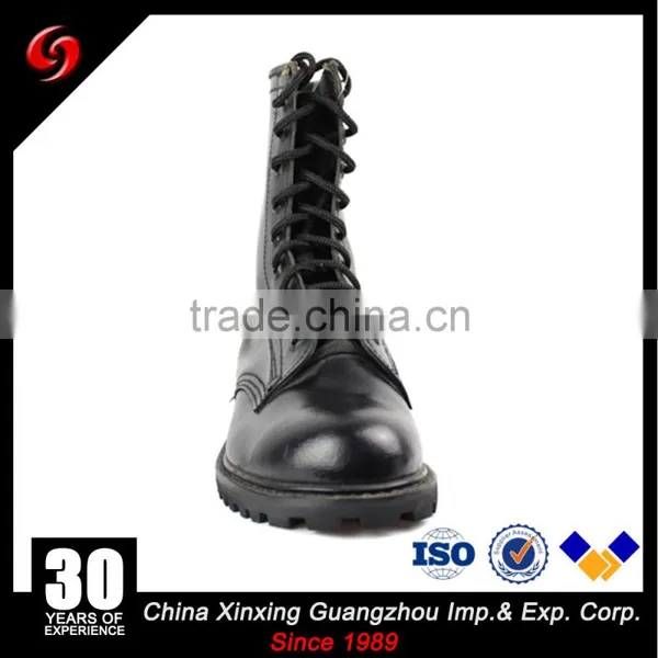 Genuine Leather Black Jungle Boots, Non Slip Cow Leather Combat Boots photo-2