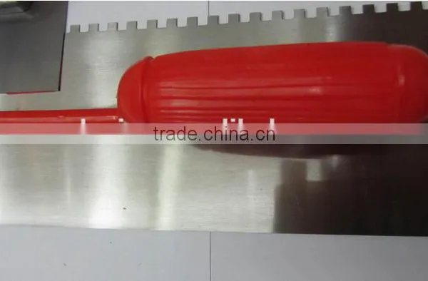 Plastic Handle Plaster Trowel / Putty Knife With Teeth photo-4