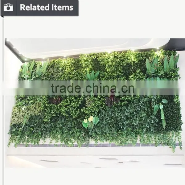 High Quality Artificial Vertical Garden Cheap Green Artificial Plants Wall photo-4