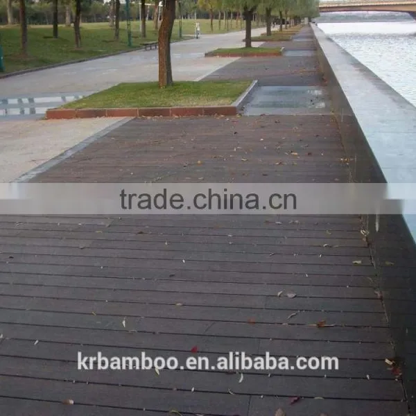 Dard Chocolate Termite Resistant Water Proof Strand Woven Bamboo Decking Flooring photo-3