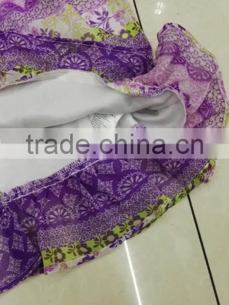 Yiwu Stocks Lots Girl's Colorful Fashion Printed Dress photo-4