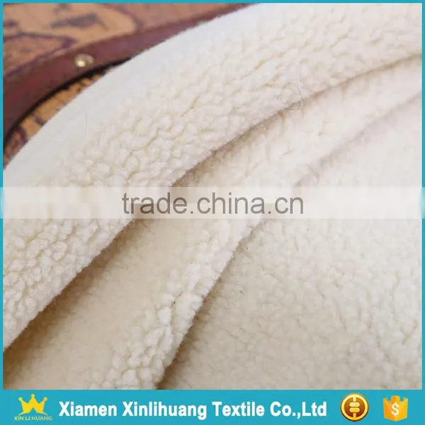 2017 New Arrival 100 Polyester Sherpa Pile Fabric for Garment photo-3