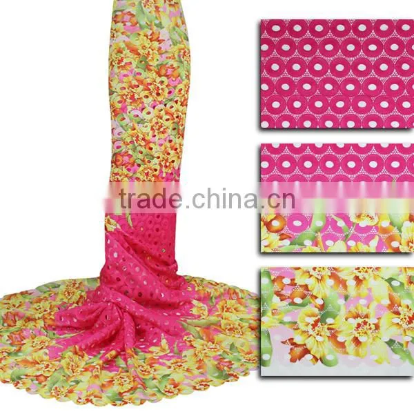 African Guipure Cord Lace Fabrics 3D Nigerian Lace For Weddings photo-6