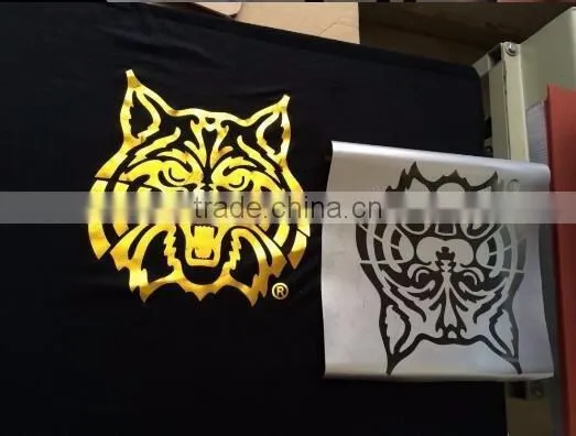 High Quality Gold Hot Stamping Foil Custom Heat Transfer Design Iron On T-shirts photo-3