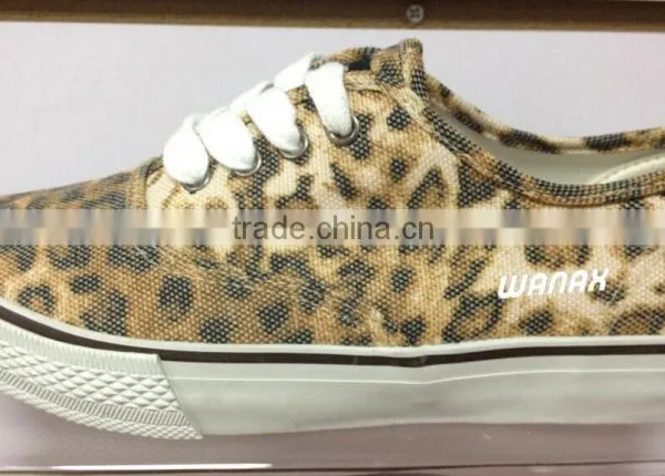 2014 Leopard Print Cloth Shoe|leopard Print Vulcanize Shoes|leopard Print Canvas Shoe