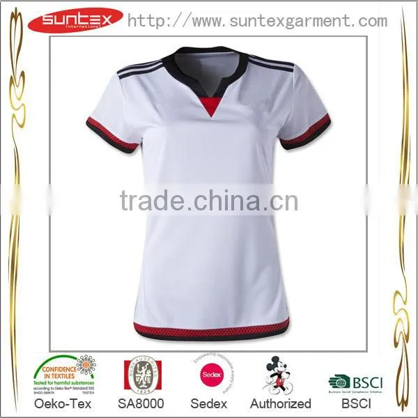 Suntex 2015 Sportswear 100% Polyester Soccer Jersey Breathable Sportswear photo-2
