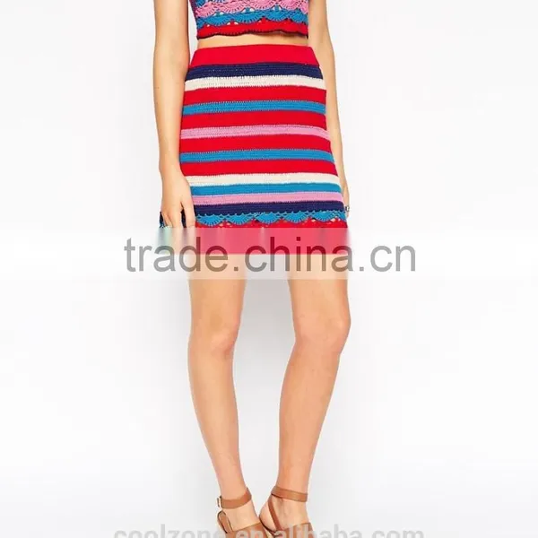 New Arrival Fashion Very Popular Strips Women Umbrella Skirt photo-5