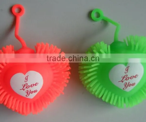 Heart-shaped Puffer Ball/squishy Ball/fluffy Ball With LED
