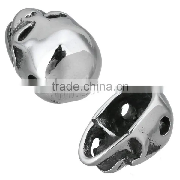 New MINI Stainless Steel Beads Skull With Crossbones on Sale photo-5