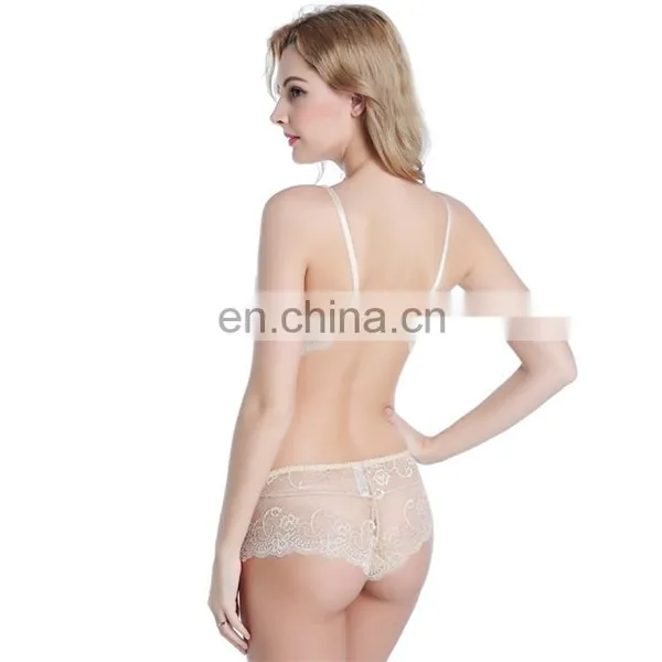 Hot New Style Lace Trim Transparent Lingerie Bra and Panty photo-2