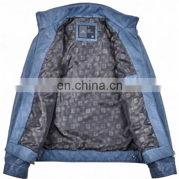2017 High Quality Men Leather Jacket Price photo-3