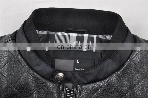 2017 New Fashion pu and Nylon Jacket for Man photo-6