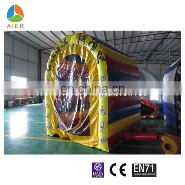 Hot Sale Inflatable Money Cube/Cash Booth/Cash Machine For Advertising And Promotion