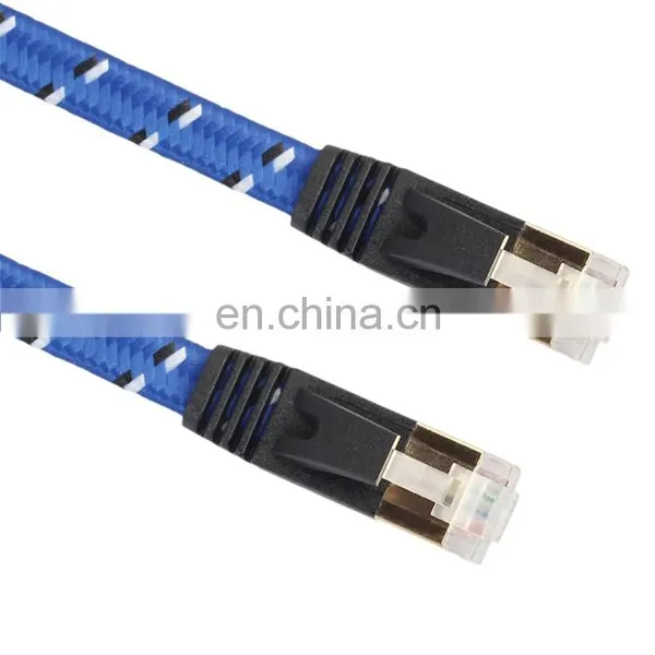 20m Gold Plated CAT-7 10 Gigabit Ethernet Ultra Flat Patch Cable for Modem Router LAN Network Fiber Optical Cable photo-4