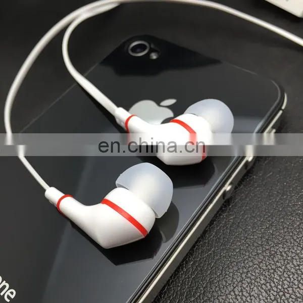 Cheap  flat cable earphone with mic