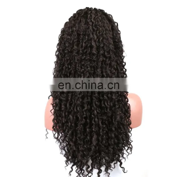 Brazilian Virgin Hair Preplucked Deep Wave Full Lace Human Hair Wig photo-3