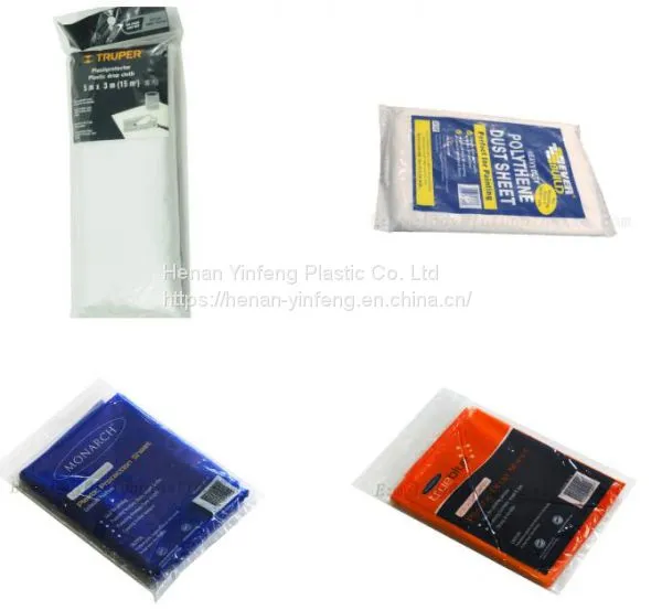 Protect Floors and Furniture Clear Plastic Drop Sheet