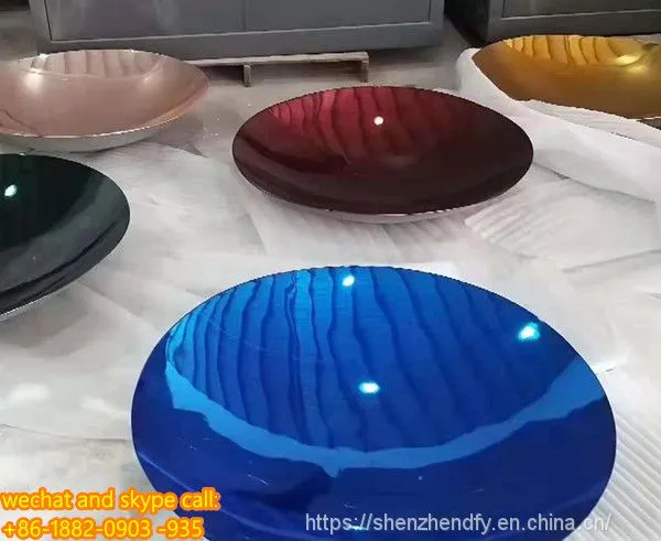 Mirror Light Outdoor Stainless Steel Garden Concave Mirror Sculpture Customized Exquisite