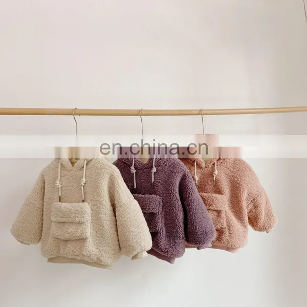 6138/Newest Fashion Plush Infant Girl Warm Winter Sweater Hooded Thicken Toddler Girls Pullover Top photo-6
