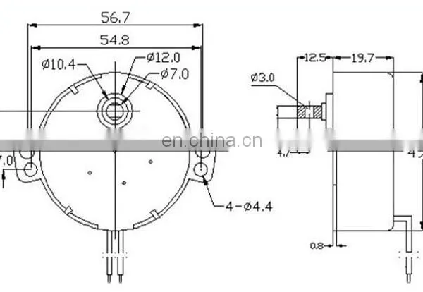 49TYZ 12V 1.2w 5-6rpm or 220V AC Single-phase Asynchronous dc AC Motor for Motorized Toys and N-scale Train Models photo-5