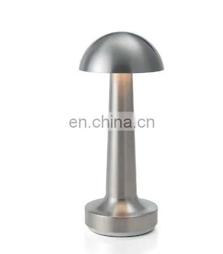 2019 Amazon Cafe Hotel Restaurant Decorative Wireless Mushroom Led Lamp Table Lamps photo-3