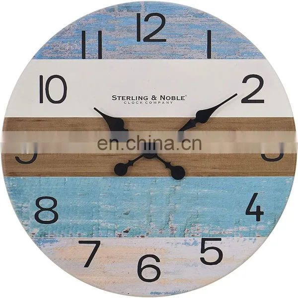 15 Inch Arabic Numerals Silent Clocks Wall Wood Clock photo-2