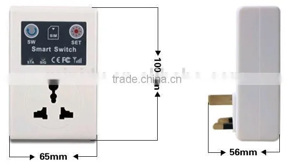 Wholesale 110~220V 10A Cellphone Phone PDA GSM Remote Control Power Socket Switch EU/UK Plug/CN Plug photo-3