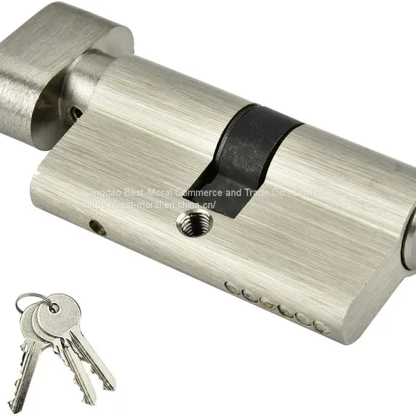 anti-theft rust-proof oval thumbturn single open brass lock cylinder